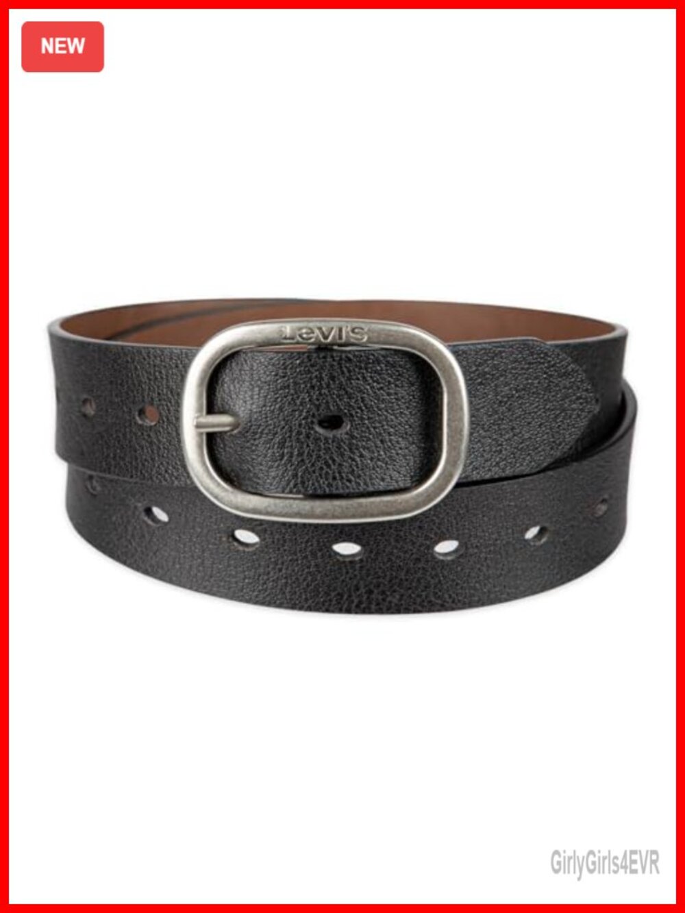 Reversible Leather Jean Belt Adjustable 1.5 Inch Centerbar Buckle